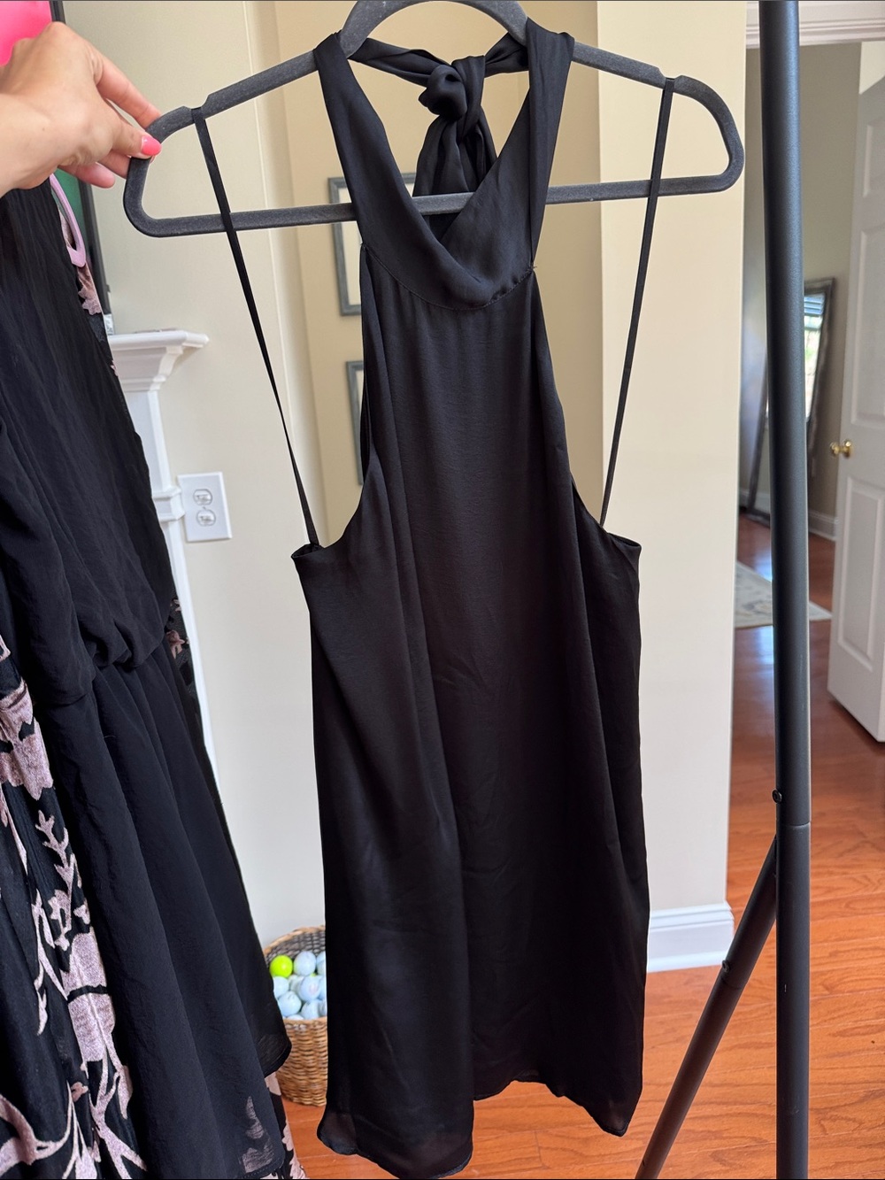 Black Halter Slip Dress - Classic Women's Dress